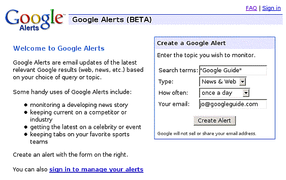 Google Alerts: Get Email Updates On Specific Topics Google Guide